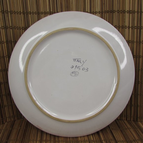 Peasant Village Italian Pottery Hand Painted Fruit Cantaloupe 8.25" Salad Plate - Picture 6 of 11